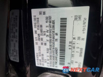 Zdjęcie 13 z 13 samochodu: 2020 FORD ESCAPE SEL VIN:1FMCU0H61LUA24231 - miniatura
