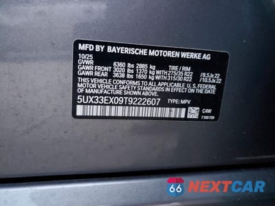 Zdjęcie 13 z 13 samochodu: 2026 BMW X6 XDRIVE40I VIN:5UX33EX09T9222607 - miniatura