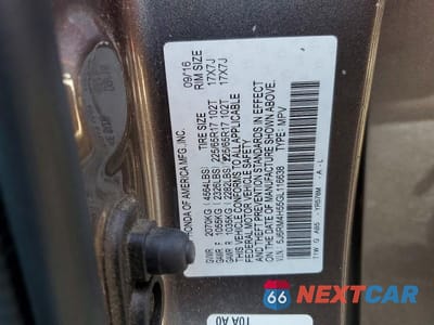 Zdjęcie 13 z 13 samochodu: 2016 HONDA CR-V EX VIN:5J6RM4H55GL116638 - miniatura