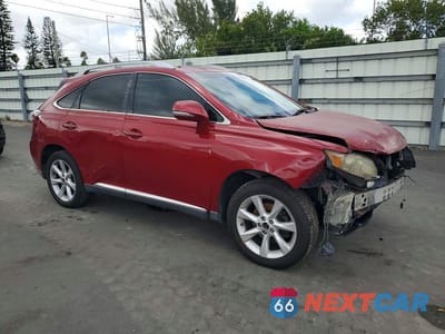 Czwarte zdjęcie samochodu z boku: 2010 LEXUS RX 350 BASE VIN:2T2ZK1BAXAC029716 - miniatura