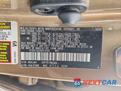 Zdjęcie 13 z 13 samochodu: 2009 TOYOTA VENZA FWD 4CYL VIN:4T3ZE11A39U010066 - miniatura