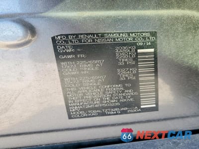 Zdjęcie 14 z 14 samochodu: 2015 NISSAN ROGUE SV VIN:KNMAT2MT4FP503235 - miniatura