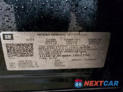 Zdjęcie 13 z 13 samochodu: 2019 CHEVROLET TRAVERSE HIGH COUNTRY VIN:1GNEVJKW9KJ207750 - miniatura