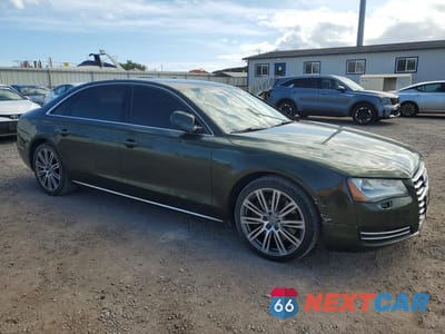 Czwarte zdjęcie samochodu z boku: 2012 AUDI A8 L QUATTRO VIN:WAURVAFDXCN014243 - miniatura