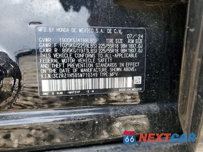 Zdjęcie 13 z 13 samochodu: 2025 HONDA HR-V SPORT VIN:3CZRZ1H50SM710349 - miniatura