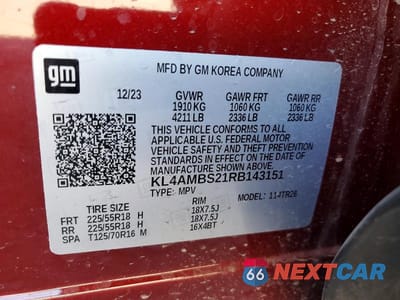 Zdjęcie 13 z 13 samochodu: 2024 BUICK ENCORE GX PREFERRED VIN:KL4AMBS21RB143151 - miniatura