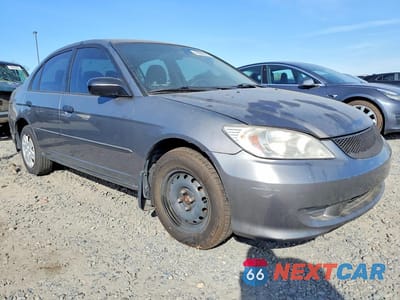 Czwarte zdjęcie samochodu z boku: 2005 HONDA CIVIC DX VIN:1HGES16415L019132 - miniatura