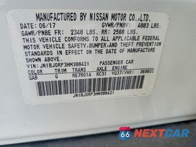 Zdjęcie 13 z 13 samochodu: 2017 INFINITI QX50 BASE VIN:JN1BJ0RP3HM388421 - miniatura