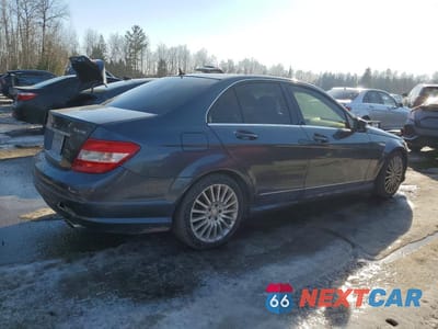 Trzecie zdjęcie samochodu z tyłu: 2011 MERCEDES-BENZ C 250 4MATIC VIN:WDDGF8FB7BA505041 - miniatura