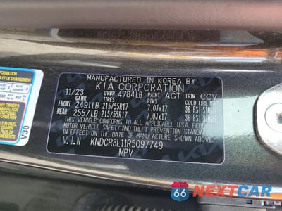 Zdjęcie 13 z 13 samochodu: 2024 KIA NIRO EV WIND VIN:KNDCR3L11R5097749 - miniatura