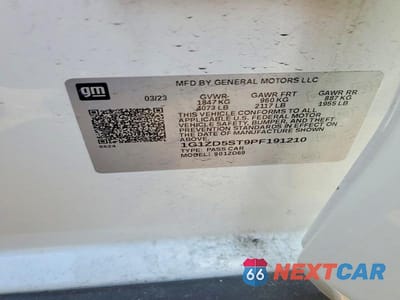 Zdjęcie 13 z 13 samochodu: 2023 CHEVROLET MALIBU LT VIN:1G1ZD5ST9PF191210 - miniatura