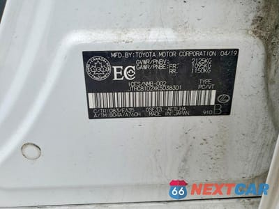 Zdjęcie 12 z 12 samochodu: 2019 LEXUS IS 300 BASE VIN:JTHC81D2XK5038301 - miniatura