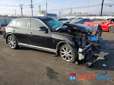 Czwarte zdjęcie samochodu z boku: 2017 INFINITI QX50 BASE VIN:JN1BJ0RP7HM385554 - miniatura