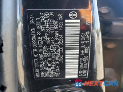 Zdjęcie 12 z 12 samochodu: 2014 TOYOTA PRIUS C TWO VIN:JTDKDTB30E1082884 - miniatura