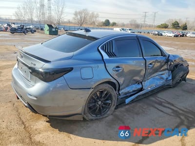 Trzecie zdjęcie samochodu z tyłu: 2014 INFINITI Q50 PREMIUM VIN:JN1BV7AR5EM693960 - miniatura