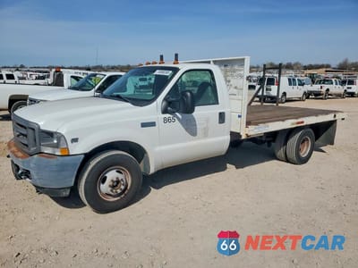 2002 FORD F350 SUPER DUTY FLATBED TRUCK 1FDWF36S92EA29503 - główne zdjęcie licytacji z USA - miniatura