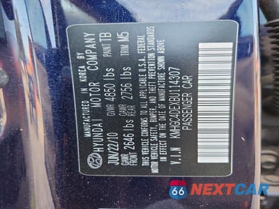 Zdjęcie 13 z 13 samochodu: 2011 HYUNDAI GENESIS 3.8L V6 VIN:KMHGC4DEXBU114307 - miniatura