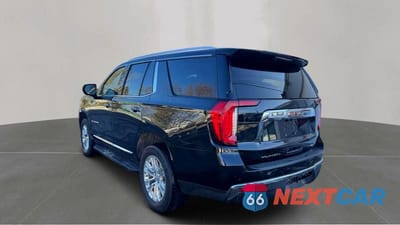 Trzecie zdjęcie samochodu z tyłu: 2021 GMC YUKON SLT VIN:1GKS2BKD6MR281077 - miniatura