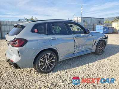 Trzecie zdjęcie samochodu z tyłu: 2022 BMW X3 XDRIVE30I VIN:WBX57DP05NN186985 - miniatura