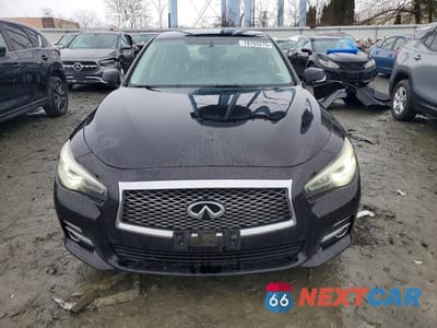 Piąte zdjęcie samochodu w środku: 2014 INFINITI Q50 BASE VIN:JN1BV7AR3EM698378 - miniatura