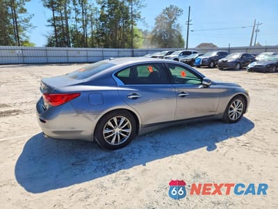 Trzecie zdjęcie samochodu z tyłu: 2014 INFINITI Q50 BASE VIN:JN1BV7AP4EM672046 - miniatura