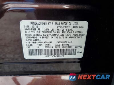 Zdjęcie 12 z 12 samochodu: 2020 INFINITI Q50 3.0T LUXE VIN:JN1EV7AP0LM200498 - miniatura