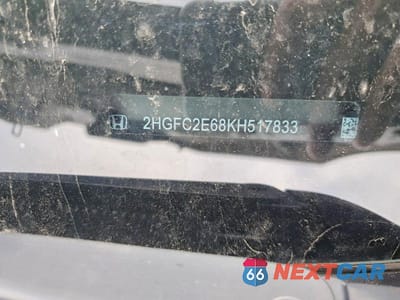 Zdjęcie 13 z 13 samochodu: 2019 HONDA CIVIC VIN:2HGFC2E68KH517833 - miniatura
