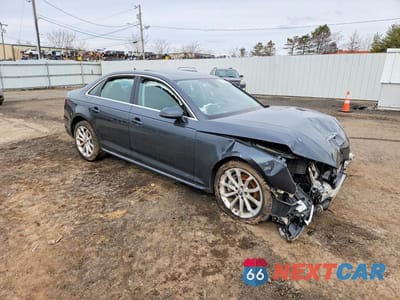 Czwarte zdjęcie samochodu z boku: 2019 AUDI A4 PREMIUM PLUS VIN:WAUENAF40KA046400 - miniatura