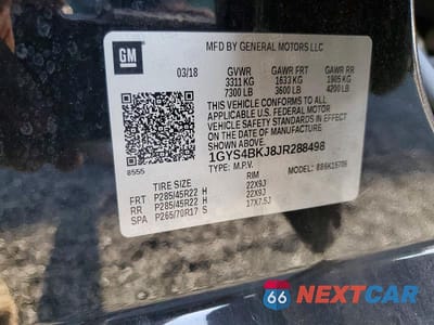 Zdjęcie 13 z 13 samochodu: 2018 CADILLAC ESCALADE LUXURY VIN:1GYS4BKJ8JR288498 - miniatura
