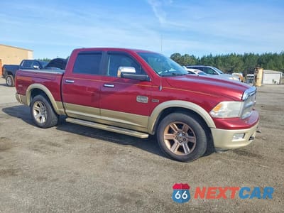 Czwarte zdjęcie samochodu z boku: 2012 DODGE RAM 1500 LONGHORN VIN:1C6RD7PT2CS134044 - miniatura