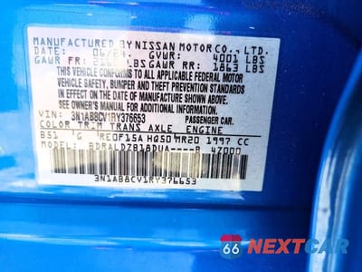 Zdjęcie 12 z 12 samochodu: 2024 NISSAN SENTRA SV VIN:3N1AB8CV1RY376653 - miniatura