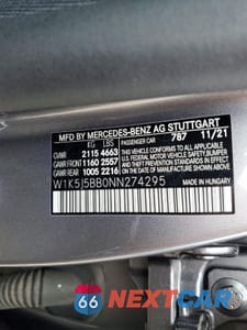 Zdjęcie 12 z 12 samochodu: 2022 MERCEDES-BENZ CLA AMG 35 4MATIC VIN:W1K5J5BB0NN274295 - miniatura