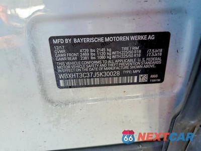 Zdjęcie 13 z 13 samochodu: 2018 BMW X1 XDRIVE28I VIN:WBXHT3C37J5K30028 - miniatura