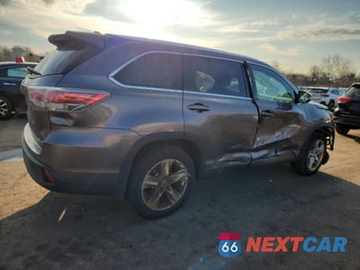 Trzecie zdjęcie samochodu z tyłu: 2014 TOYOTA HIGHLANDER LIMITED VIN:5TDDKRFH5ES060941 - miniatura