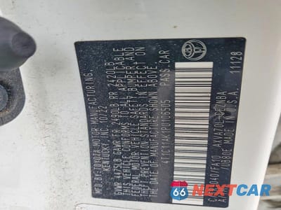 Zdjęcie 12 z 12 samochodu: 2023 TOYOTA CAMRY LE VIN:4T1C11AK1PU106505 - miniatura