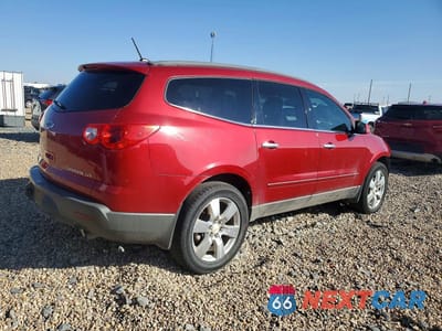 Trzecie zdjęcie samochodu z tyłu: 2012 CHEVROLET TRAVERSE LTZ VIN:1GNKRLED5CJ391566 - miniatura