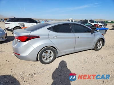 Trzecie zdjęcie samochodu z tyłu: 2014 HYUNDAI ELANTRA SE VIN:5NPDH4AE0EH516543 - miniatura