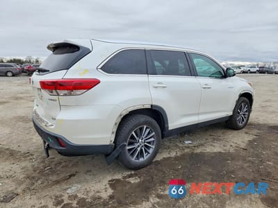 Trzecie zdjęcie samochodu z tyłu: 2019 TOYOTA HIGHLANDER HYBRID XLE VIN:5TDJGRFH8KS053322 - miniatura