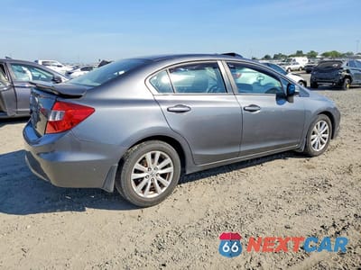 Trzecie zdjęcie samochodu z tyłu: 2012 HONDA CIVIC EX VIN:19XFB2F82CE351551 - miniatura