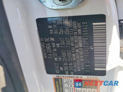 Zdjęcie 13 z 13 samochodu: 2023 KIA SORENTO LX VIN:5XYRG4LC3PG168428 - miniatura