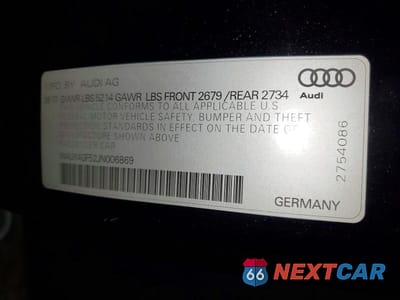 Zdjęcie 12 z 12 samochodu: 2018 AUDI S5 PREMIUM PLUS VIN:WAUY4GF52JN006869 - miniatura