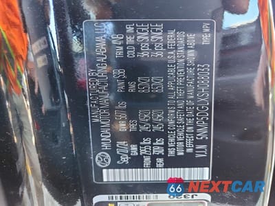 Zdjęcie 13 z 13 samochodu: 2025 HYUNDAI SANTA FE CALLIGRAPHY VIN:5NMP5DGLXSH088033 - miniatura