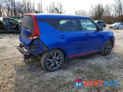 Trzecie zdjęcie samochodu z tyłu: 2020 KIA SOUL GT-LINE VIN:KNDJ53AF2L7071559 - miniatura