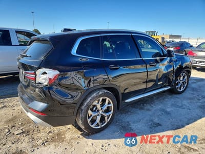 Trzecie zdjęcie samochodu z tyłu: 2023 BMW X3 XDRIVE30I VIN:WBX57DP08PN213650 - miniatura