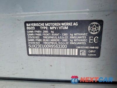 Zdjęcie 12 z 12 samochodu: 2024 BMW X5 VIN:5UX23EU00R9S63300 - miniatura