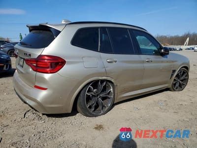 Trzecie zdjęcie samochodu z tyłu: 2020 BMW X3 M COMPETITION VIN:5YMTS0C02LLT09868 - miniatura