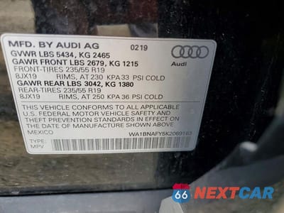 Zdjęcie 13 z 13 samochodu: 2019 AUDI Q5 PREMIUM PLUS VIN:WA1BNAFY5K2069183 - miniatura