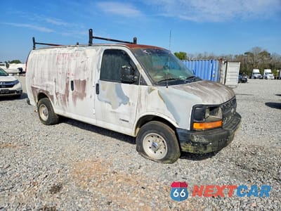 Czwarte zdjęcie samochodu z boku: 2006 CHEVROLET EXPRESS 2500 DELIVERY VAN VIN:1GCGG25V661103808 - miniatura