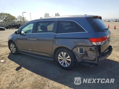 Drugie zdjęcie samochodu z przodu: 2015 HONDA ODYSSEY EXL VIN:5FNRL5H62FB117139 - miniatura