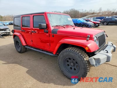 Czwarte zdjęcie samochodu z boku: 2014 JEEP WRANGLER UNLIMITED SPORT VIN:1C4BJWDG3EL182086 - miniatura
